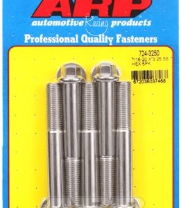 "7/16"" 20 x 3.250 hex ss bolts" (5pcs)