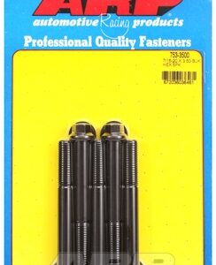 "7/16"" 20 x 3.500 hex black oxide bolts" (5pcs)
