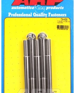 "7/16"" 20 x 4.250 hex ss bolts" (5pcs)