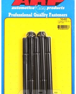 "7/16"" 20 x 4.500 12pt black oxide bolts" (5pcs)