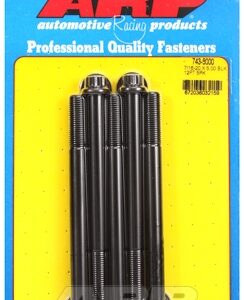"7/16"" 20 x 5.000 12pt black oxide bolts" (5pcs)