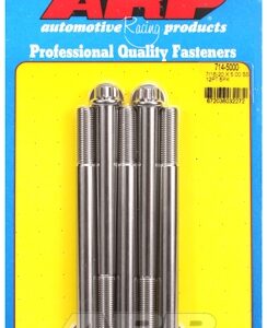 "7/16"" 20 x 5.000 12pt ss bolts" (5pcs)