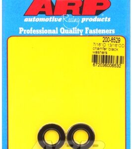 "7/16"id 13/16"od .120"th chamfer black washers" (2pcs)