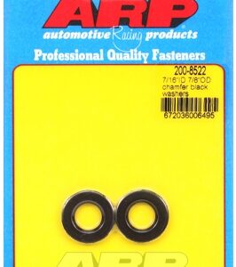 "7/16"id 7/8"od .120"th chamfer black washers" (2pcs)