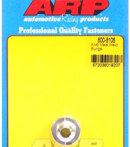 an6 male aluminum weld bung