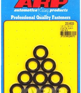 arp "1/2"id 7/8"od .120"th chamfer black washers" (10pcs)