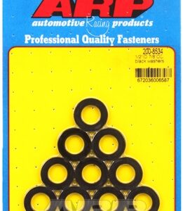 arp "1/2""id 7/8""od black washers"(10x)