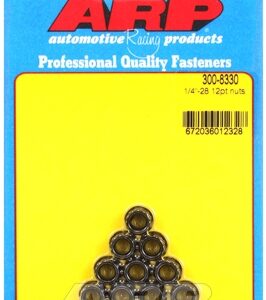 arp "1/4"" 28 12pt nut kit" (10pcs)