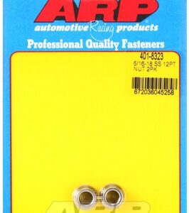 arp 5/16 18 ss 12pt nut kit