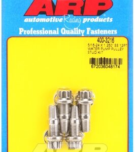 arp 5/16 24x1.250 ss 12pt wp pulley stud kit