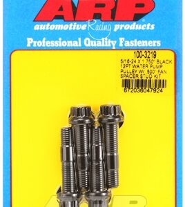 arp 5/16 24x1.750 black 12pt wp pully w/.500" fan spcr stud
