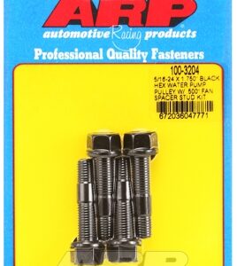 arp 5/16 24x1.750 black hex wp pulley w/.500" fan spcr stud