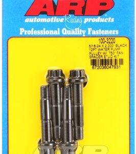 arp 5/16 24x2.000 black 12pt wp pully w/.750" fan spcr stud