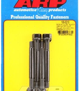 arp 5/16 24x3.250 black hex wp pulley w/2.000" fan spcr stud