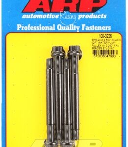 arp 5/16 24x3.500 black 12pt wp pully w/2.250" fan spcr stud