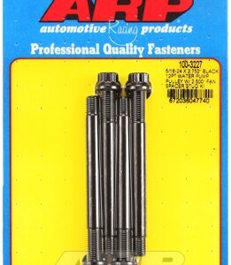 arp 5/16 24x3.750 black 12pt wp pully w/2.500" fan spcr stud