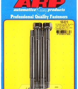 arp 5/16 24x4.000 black hex wp pulley w/2.750" fan spcr stud