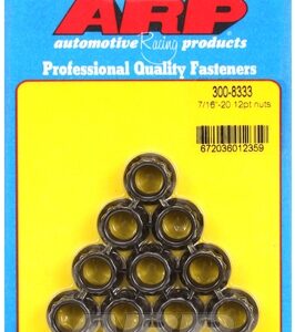 arp "7/16"" 20 12pt nut kit" (10 pcs)