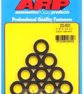 arp "7/16"id 3/4"od .120"th black washers" (10pcs)