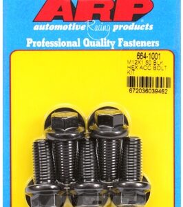 arp bolt kit m12 x 1.50 x 25 black oxide hex
