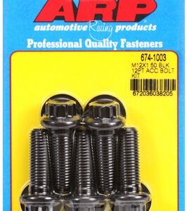 arp bolt kit m12 x 1.50 x 35 black oxide 12pt