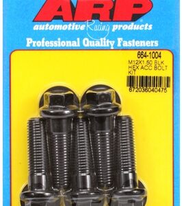arp bolt kit m12 x 1.50 x 40 black oxide hex