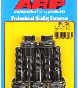 arp bolt kit m12 x 1.50 x 45 black oxide hex