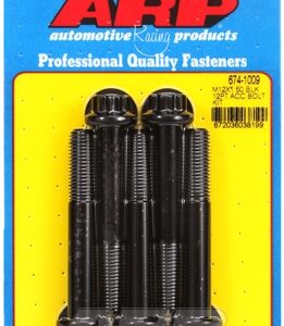 arp bolt kit m12 x 1.50 x 80 black oxide 12pt