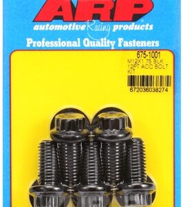 arp bolt kit m12 x 1.75 x 25 black oxide 12pt