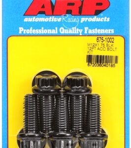 arp bolt kit m12 x 1.75 x 30 black oxide 12pt