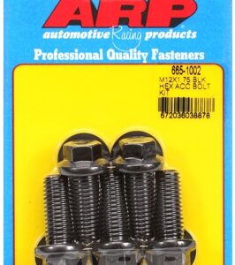 arp bolt kit m12 x 1.75 x 30 black oxide hex