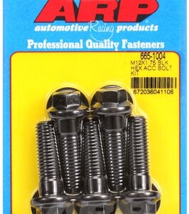 arp bolt kit m12 x 1.75 x 40 black oxide hex