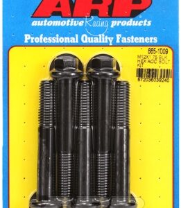 arp bolt kit m12 x 1.75 x 80 black oxide hex