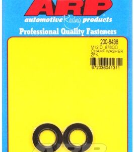 arp chamfer washer m12 id 0.876 od black 2 pack