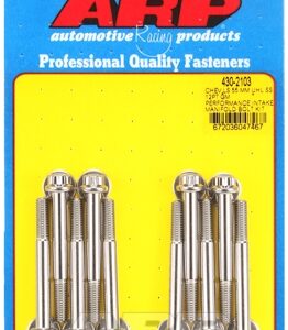 arp chevy ls 55mm uhl 12pt gm perf intake manifold bolt kit
