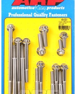 arp ford 289 302 ss 12pt alu wp and front cover bolt kit