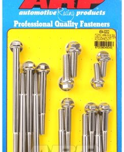 arp ford 289 302 ss hex alu wp and front cover bolt kit