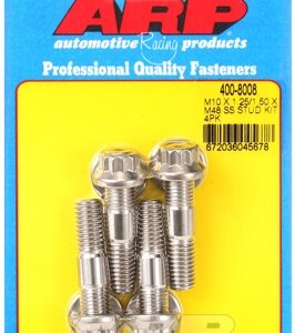 arp m10 x 1.25/1.50 x 48mm broached stud kit 4pcs