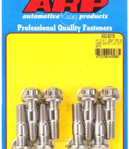 arp m10 x 1.25/1.50 x 48mm broached stud kit 8pcs