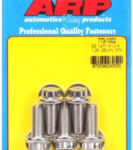 arp m10 x 1.25 x 25 12pt ss bolts (5pcs)