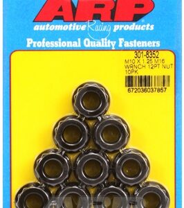 arp m10x1.25 m16 socket 12pt. nut kit (10 pc.)