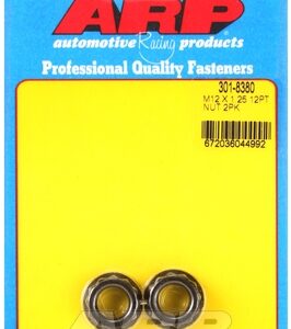 arp m12 x 1.25 (5/8 wr) 12pt 2pc nut kit