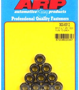 arp m8 x 1.25 12pt nut kit (10pcs)
