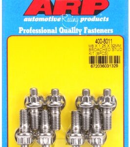 arp m8 x 1.25 x 32mm broached stud kit 8pcs