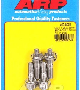 arp m8 x 1.25 x 38mm broached stud kit 4pcs