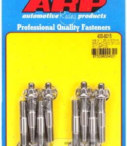 arp m8 x 1.25 x 57mm broached stud kit 8pcs