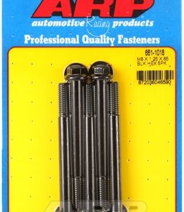 arp m8 x 1.25 x 85 hex black oxide bolts