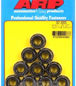 arp nut kit m10 x 1.25 m16 socket 12pt 10 pack