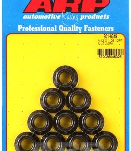 arp nut kit m12 x 1.25 12pt 10 pack