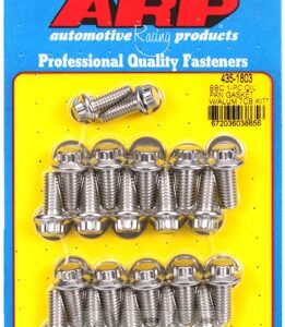 arp oil pan bolt kit chevy bb w/alu timing cover 12pt